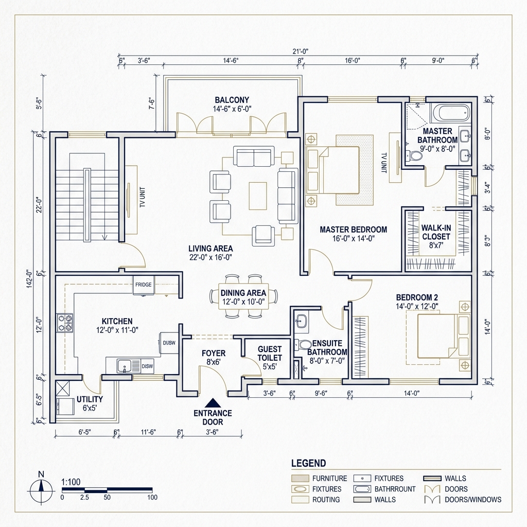 Ridges 41 - 2 BHK Smart Living (Compact)