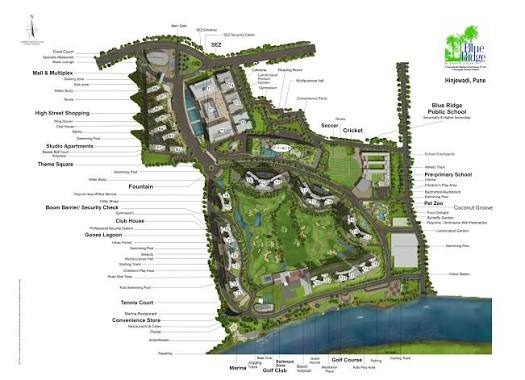 Master Layout Plan showing The Altius in Paranjape Blue Ridge