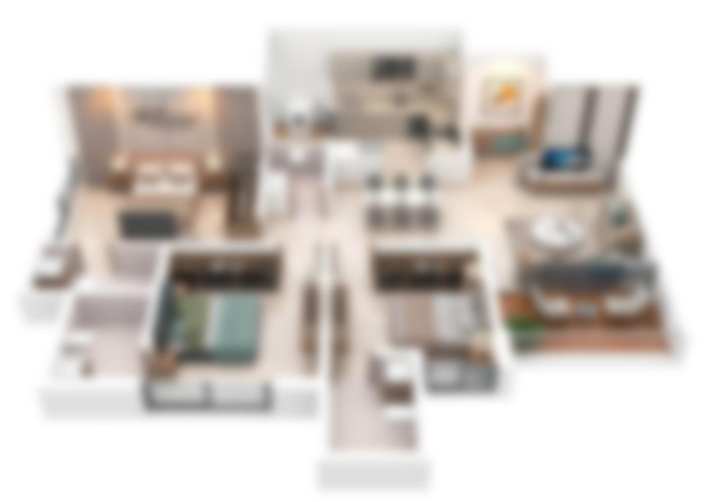 3 BHK Riverside Flats Blueprint Paranjape Blue Ridge The Altius